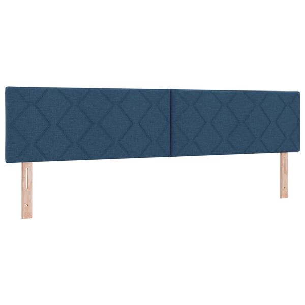 vidaXL Kopfteil Blau 200 cm Stoff