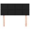 vidaXL Kopfteil Schwarz 80x5x78/88 cm Stoff