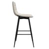 vidaXL Barhocker 2 Stk. Creme Samt