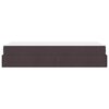 vidaXL Bettgestell mit Matratze mit Matratze 2 pcs Hellbraun Stoff