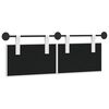 vidaXL H&auml;ngevorderseite Wandmontiert Wei&szlig; 130 x 55 x 5 cm Stoff