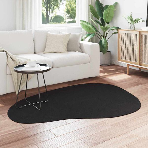 vidaXL Teppich HUARTE Schwarz 120 x 170 cm Polyester