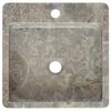 vidaXL Waschbecken Grau 40x40x12 cm Marmor