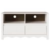 vidaXL TV-Schrank Drammen Weiß 99 x 43 x 55 cm Massivholz Kiefer