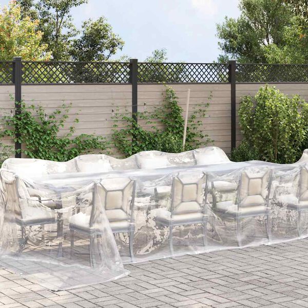 vidaXL Transparente Plane mit &Ouml;sen 4x6 m Polyethylen