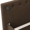 vidaXL Tagesbett mit Matratze USB Dunkelbraun Stoff 90x200 cm
