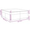 vidaXL Boxspringbett Matratze Cappuccino-Braun 200x200cm Kunstleder