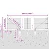 vidaXL Zaunpfosten Grau 50 x 0,6 m (25 x 25 mm Maschen) Stahl und PVC