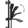 vidaXL Duschsystem Schwarz 47 x 20 x 95 cm Edelstahl