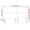 vidaXL Kopfteil Dunkelbraun 180x5x118/128 cm Stoff