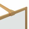 vidaXL Walk-in Duschwand Gold 100 x 195 cm Geh&auml;rtetes Glas