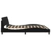vidaXL Bettgestell "Dover" Schwarz 200x200 cm Kunstleder