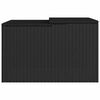 vidaXL M&auml;hroboter-Garage Schwarz 86x90x52/57 cm Poly Rattan