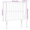 vidaXL Kopfteil mit Ohren Dunkelblau 103x23x118/128 cm Samt