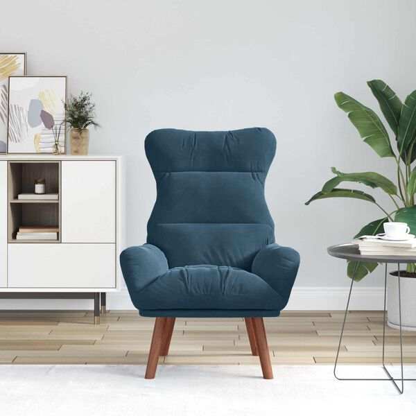 vidaXL Sessel Blau 69 x 74 x 93 cm Samt