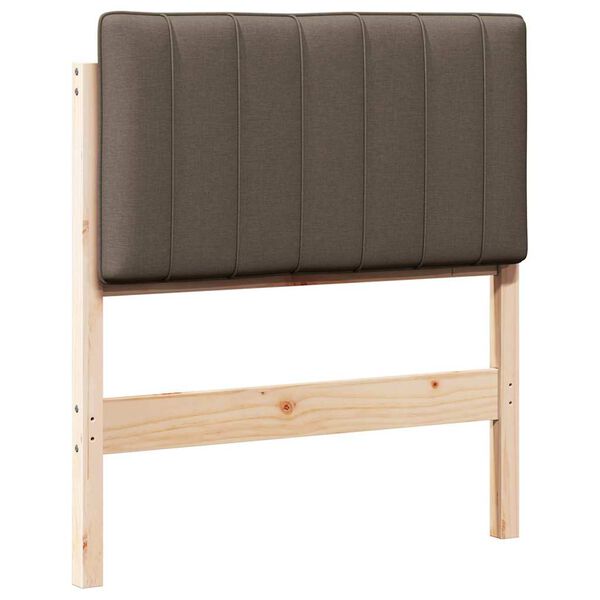 vidaXL Gepolstertes Kopfteil mit Kopfteil Braun und Taupe 75 cm