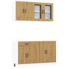 vidaXL 4-tlg. K&uuml;chenschrank-Set Kalmar Artisan-Eiche Holzwerkstoff