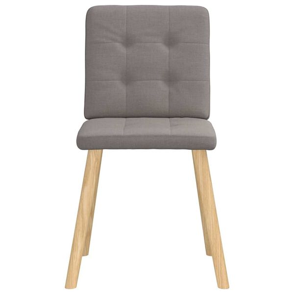 vidaXL Esszimmerst&uuml;hle 6 Stk. Taupe Stoff