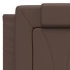 vidaXL Bett "Viana" mit Matratze Braun 120x200 cm Kunstleder
