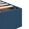 vidaXL Aufbewahrungsbett mit Matratze Blau 200 x 200 cm Polyester