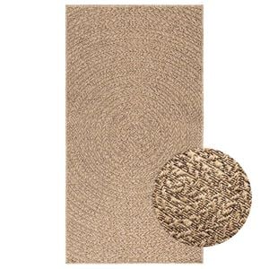 vidaXL Teppich ZIZUR 80x150 cm Jute-Optik Indoor und Outdoor