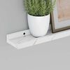 vidaXL Wandregal 2 pcs Wei&szlig; Marmor 40 x 9 x 3 cm Holzwerkstoff