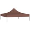 vidaXL Partyzelt-Dach 2x2 m Braun 270 g/m&sup2;