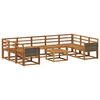 vidaXL Outdoor-Sofagarnitur 10 pcs Natur Massivholz Akazie