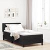 vidaXL Boxspringbett mit Matratze Schwarz 200 x 100 cm Polyester
