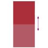 vidaXL Verdunkelungsrollo Rot 95x210 cm Stoffbreite 90,7 cm Polyester