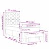 vidaXL Boxspringbett mit Matratze Dunkelgr&uuml;n 100 x 200 cm Samt