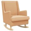 vidaXL Schaukelstuhl Beige 62 x 80 x 85 cm Boucl&eacute;