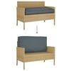 vidaXL Kissen Anthrazit 120 x 60 x 12 cm Oxford-Stoff