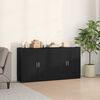 vidaXL Sideboards 2 pcs Schwarz Eichen-Optik 79 x 38 x 80 cm