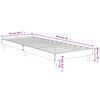 vidaXL Bettgestell ohne Matratze R&auml;uchereiche 75x190 cm Holzwerkstoff