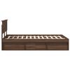 vidaXL Bettrahmen Braun Eichen-Optik 120 x 200 cm Holzwerkstoff