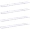 vidaXL Wandregal 4 pcs Wei&szlig; Marmor 80 x 9 x 3 cm Holzwerkstoff