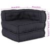 vidaXL Modulares Sofa 3 pcs Anthrazit Stoff