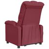 vidaXL Massagesessel mit Aufstehhilfe Weinrot Stoff