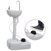 vidaXL Tragbare Campingtoilette mit Waschbecken