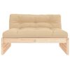 vidaXL Mittelsofa 120x80 cm Massivholz Kiefer
