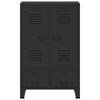 vidaXL Kleiderschrank Metall Industrie-Stil 67 x 35 x 107 cm Schwarz