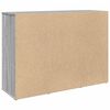 vidaXL Sideboard Grau Sonoma 90,5x29,5x65 cm Holzwerkstoff