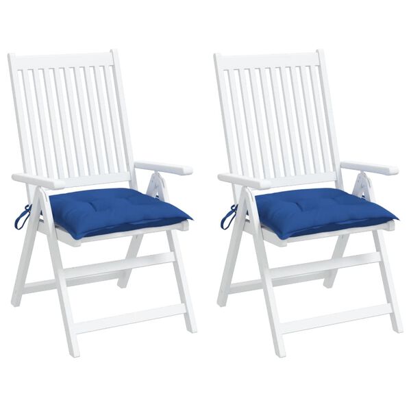vidaXL Stuhlkissen 2 Stk. Blau 50x50x7 cm Oxford-Gewebe