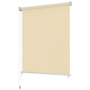 vidaXL Au&szlig;enrollo 105 (B) x 140 (H) cm Cremewei&szlig;