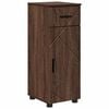 vidaXL Badezimmerschrank mit T&uuml;r Braun Eichen-Optik 30 x 35 x 80 cm