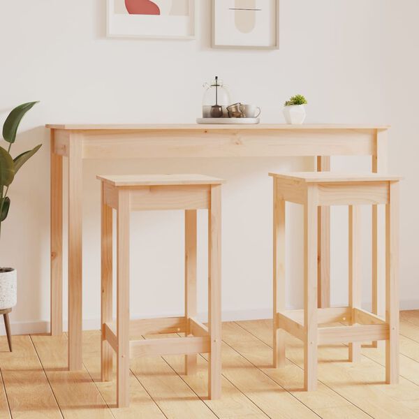 vidaXL Barst&uuml;hle 2 Stk. 40x40x78 cm Massivholz Kiefer