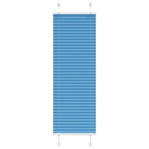 vidaXL Plissee Blau 40x100 cm Stoffbreite 39,4 cm Polyester