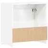 vidaXL Badezimmerschrank Hochglanz-Wei&szlig; 60x33x61 cm Holzwerkstoff
