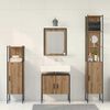 vidaXL Badezimmerm&ouml;bel Set mit Speicher 4 pcs Braun 33 x 33 x 185.5 cm